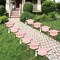 Big Dot of Happiness Rose Gold Graduation Lawn Decorations - 10 Piece